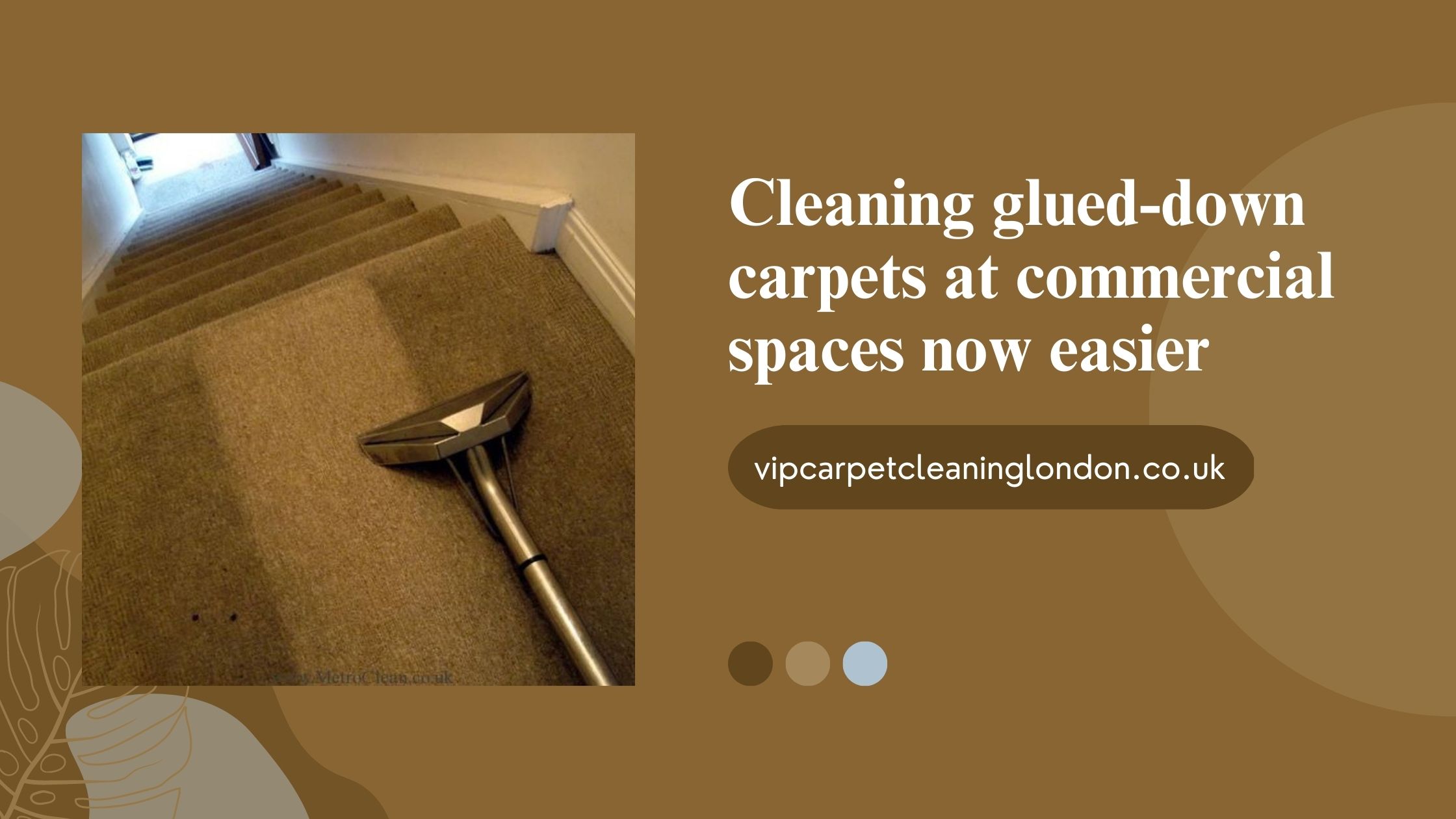 Cleaning glued-down carpets at commercial spaces now easier